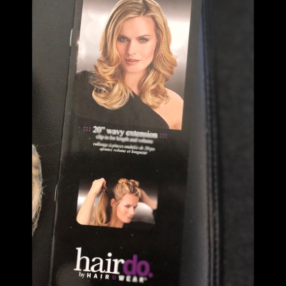 Blonde mix clip in hair extensions main image 4